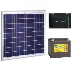 Kit solar 50W 12V