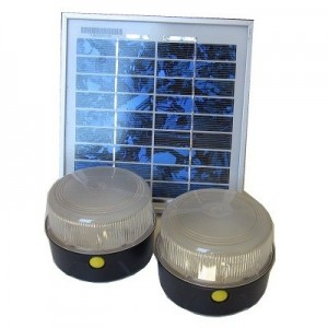 Eclairage 2 lampes solaires portables