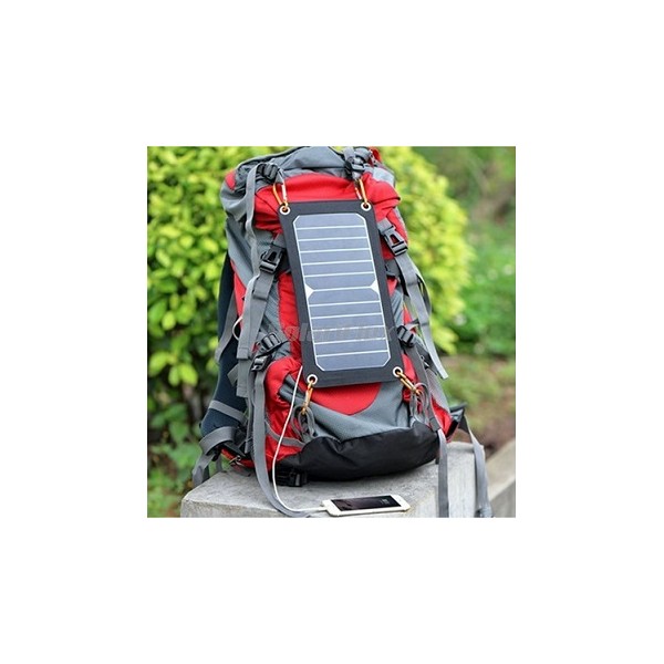Chargeur Solaire 3.5W USB - Panneau Solaire Portable Pour Randonnée Et Camping