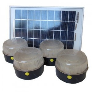 Kit solaire 4 lampes portables