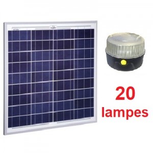 Kit solaire Collectif 20 lampes