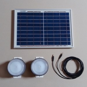 Kit éclairages solaires à détecteur de mouvement