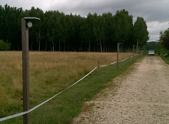 Borne haute éclairage solaire camping